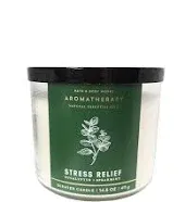 Bath & Body Works, Aromatherapy Stress Relief 3-Wick Candle, Eucalyptus Spearmint