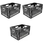 Juggernaut Storage Stackable Storage Crate with Handles