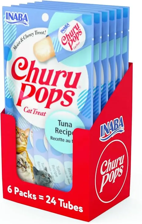 Inaba Churu Pops Moist & Chewy Tuna Recipe Lickable Cat Treats