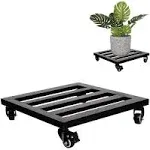 Terry Square Metal Plant Caddy 14 in. with 360 Lockable Wheels