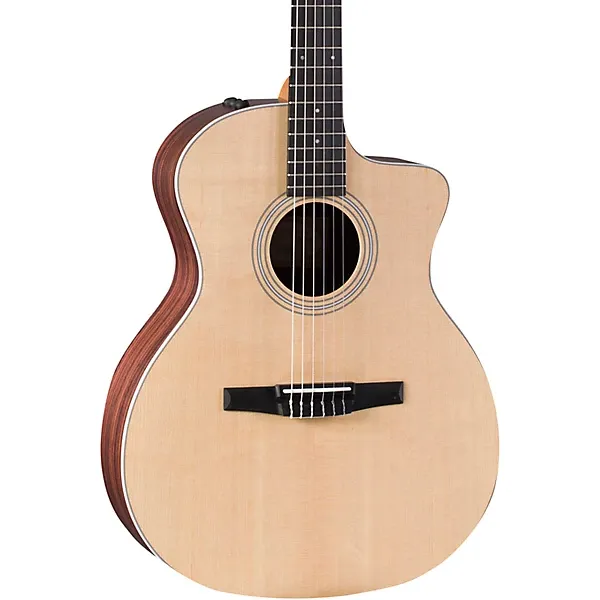 Taylor 214ce-N Grand Auditorium Nylon-String Acoustic-Electric Guitar Natural