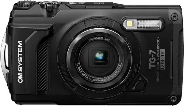 OM SYSTEM Tough TG-7 Digital Camera (Black)