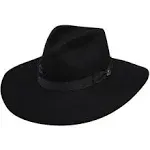 Women's Black Highway Fashion Hat 3 3/4in Brim