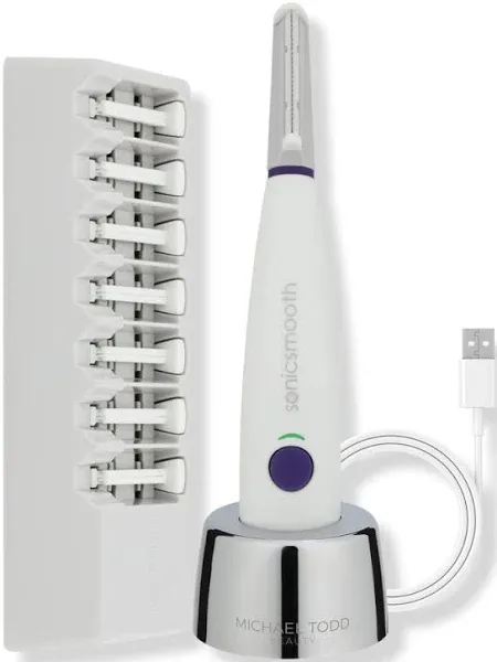 Michael Todd Beauty Sonicsmooth Dermaplaning  Exfoliation Hair Removal 2 In 1 +