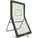 Lacrosse Rebounder Volleyball Rebounder Net 4x7ft Throwback Net with 5 Bounce Back Rebound Angles Neon Target and Lacrosse Ball for Lacrosse Lax