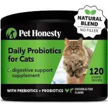 Digestive Probiotics Max Strength for Cats Supplement - Digestive Support + G...