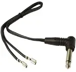 Fender 0038566049 Speaker Cable For Guitar Combo Amps, Right Angle, 13 1/2" | Reverb