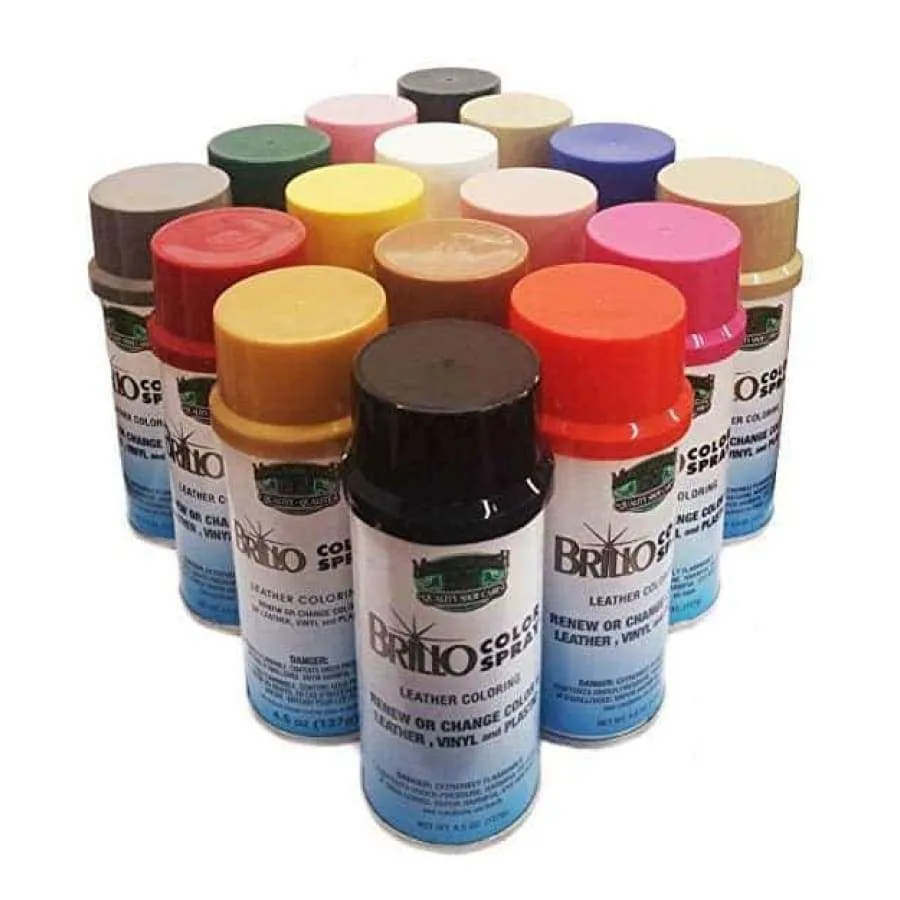 Moneysworth &amp; Best BRILLO Color Spray Leather Vinyl Plastic Color 4.5 oz (127 g)