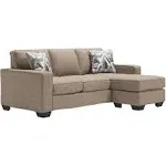 Signature Design by Ashley Greaves 2-Piece Left Facing Sofa Chaise in Stone