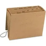 Smead Kraft Expanding File With Flap, January-December, 12" x 10", Brown