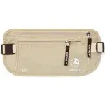 Venture 4th Travel Money Belt - Unisex Wallet RFID Blocking Passport Holder (Beige)