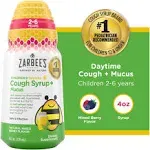 Zarbee's Kids Cough Mucus Daytime With Honey Ivy Leaf Zinc And Elderberry Mixed Berry - 4Fl. Oz.