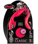 Flexi New Classic Red Strap L/5M