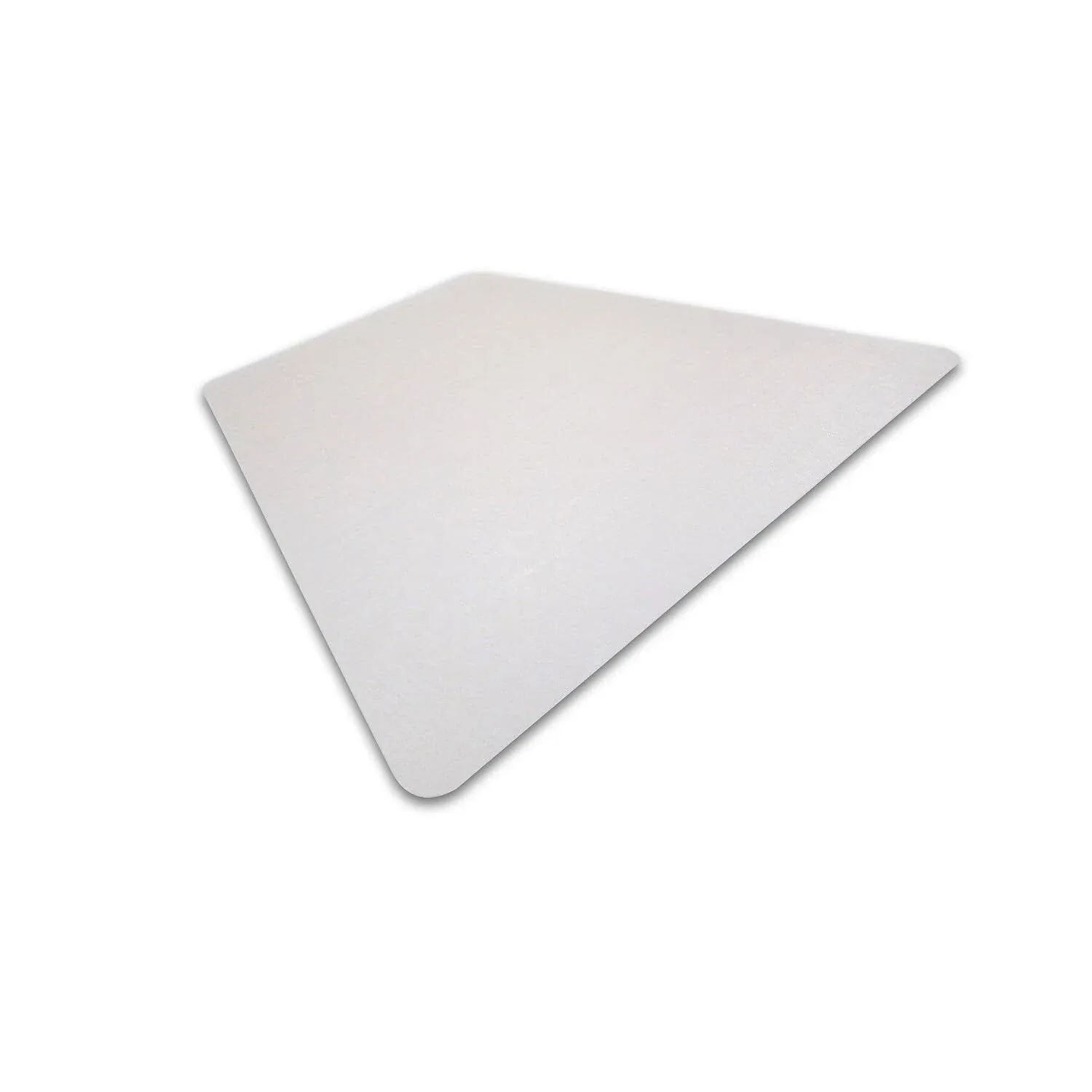 Floortex® Ultimat® Polycarbonate Corner Workstation Chair Mat For Hard Floors, 48" x 60", Clear