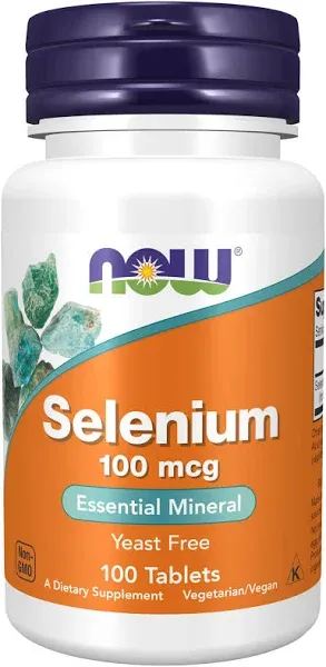 Now Foods Selenium 100 mcg