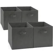 EZOWare Set of 6 Foldable Fabric Basket Bins