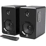 Majority D40 Active Bookshelf Speakers, Bluetooth, RCA, USB, Aux | Powered HiFi Stereo Sound