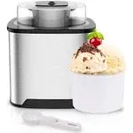 Ice Cream Maker Machine - 2-Qt Soft Serve Ice Cream Machine for Kids w/Ice Cream Scooper - Use as Gelato Maker, Sorbet Maker & Frozen Yogurt Machine - Ice Cream Makers & Ice Cream Machines for Home