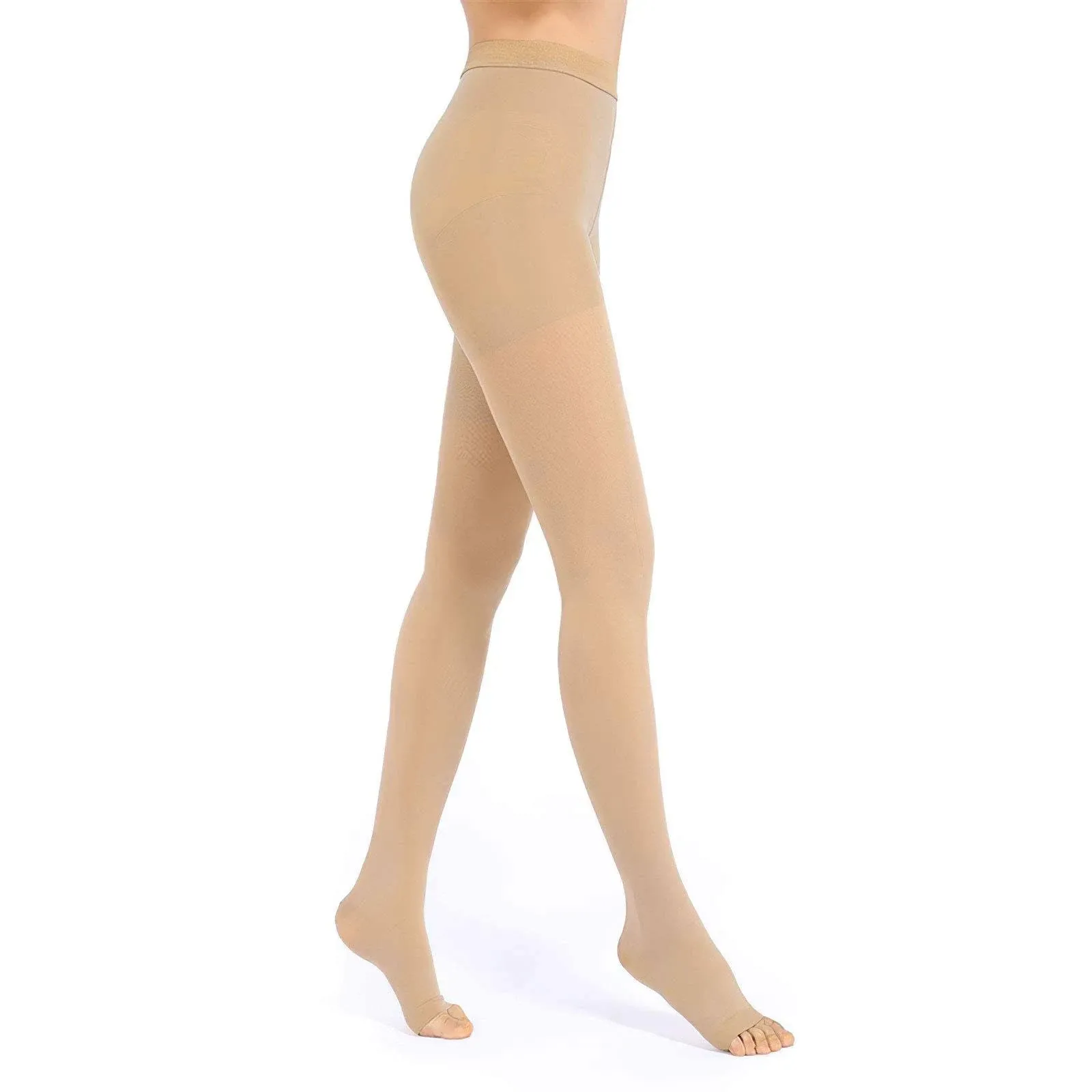 Medias de compresión médicas para mujeres y hombres, 20-30 mmHg, beige-a, XX-Large