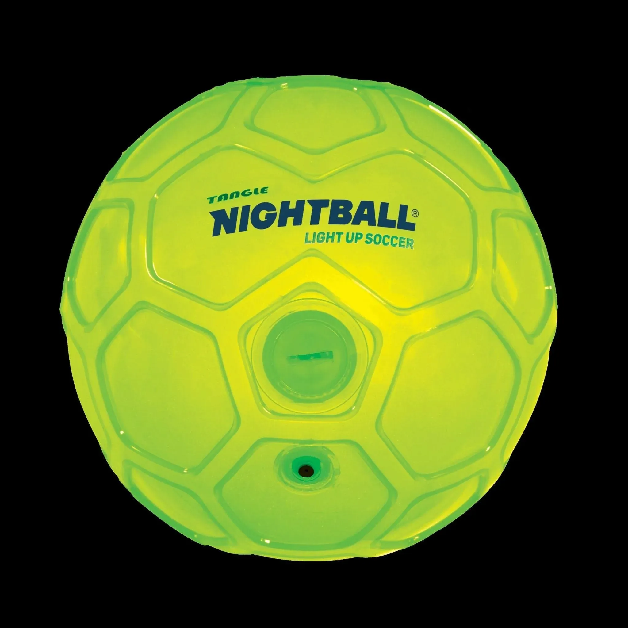 Tangle NightBall Light Up Football Green Size 5