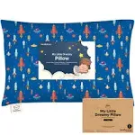 KeaBabies Jumbo Toddler Pillow with Pillowcase in Space Race 