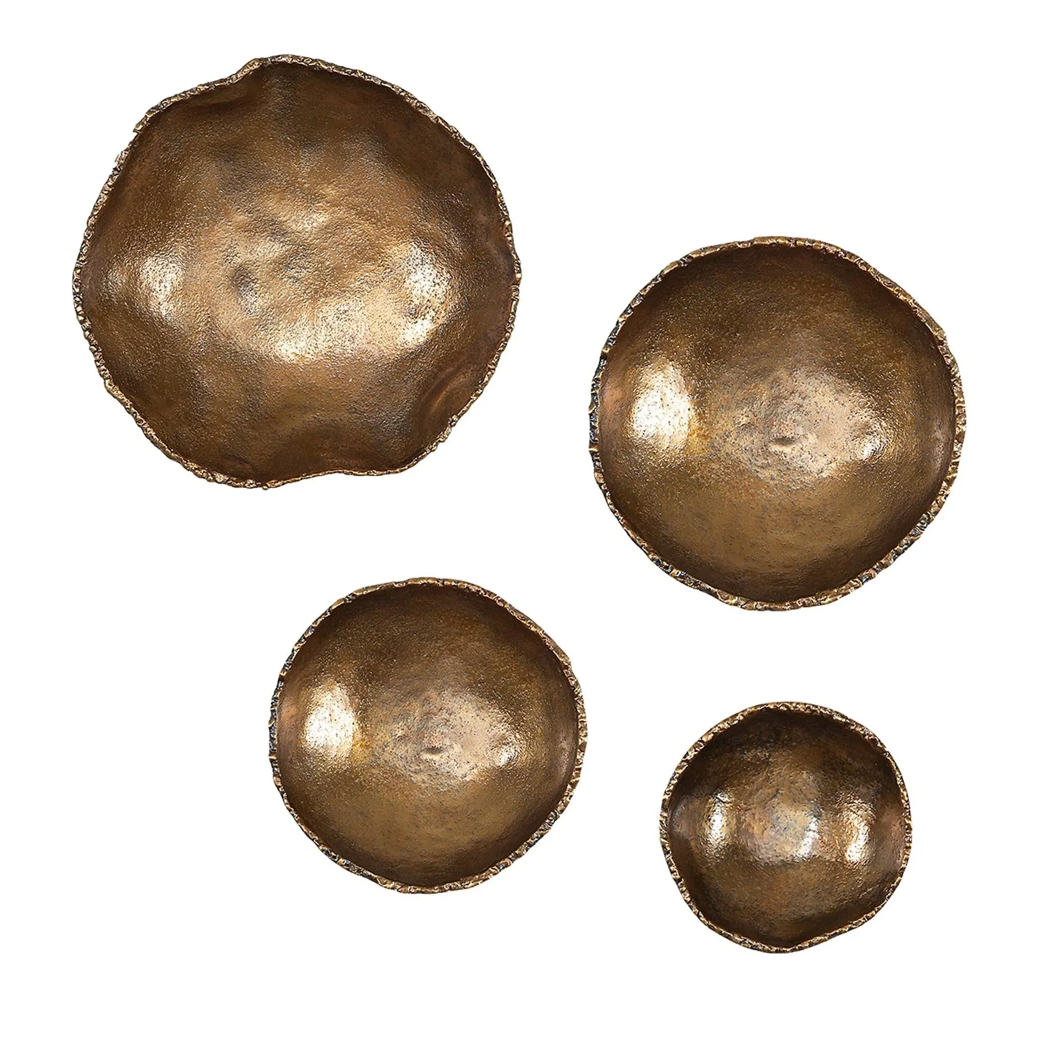 Uttermost Lucky Coins - 11 Inch Wall Bowl (Set of 4)