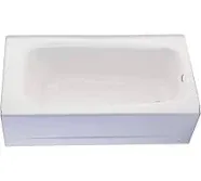 American Standard 2460.002.020 Cambridge 5 ft. Left Drain Bathtub in White