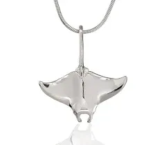 Manta Ray Sterling Silver Pendant