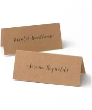 Gartner Studios Kraft Printable Placecards, 8-1/2" x 11", 48 Count