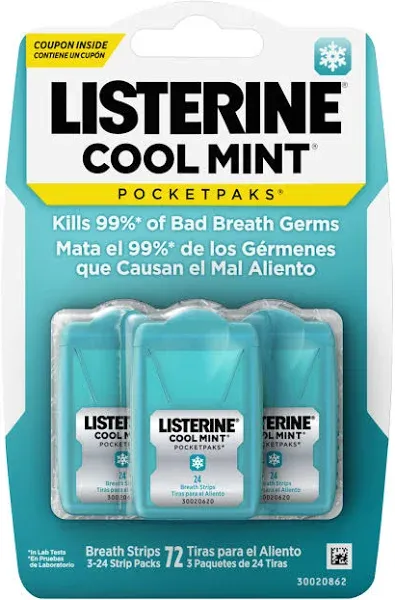 Listerine Cool Mint Pocketpaks Breath Strips