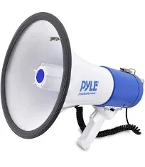 -Pro Altavoz Megafono Portatil Pa Bullhorn - Sirena Incorporada, 50 W Ajustable