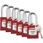 Brady Padlock SDPL-RED-38ST-KA6