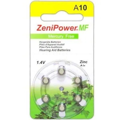 Zenipower Hearing Aids Aid Batteries Size 10 (pack 60 pcs)  Brand New 