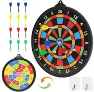 Magnetic Dart Board W/ 12 Darts Toys For Boys Age 8-12 Safe Indoor Outdoor Games For Kids 8-12