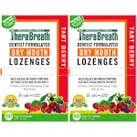 TheraBreath Dry Mouth Lozenges with Zinc (Mandarin Mint, 100 Count, Pack of 2)