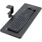 Vivo 25 x 10 inch Screw-In Rotating Computer Keyboard and Mouse Tray