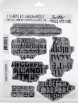 Tim Holtz Cling Rubber Stamps - Faded Type