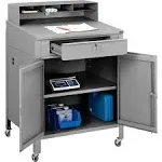 Global Industrial Mobile Cabinet Shop Desk 300912CGY