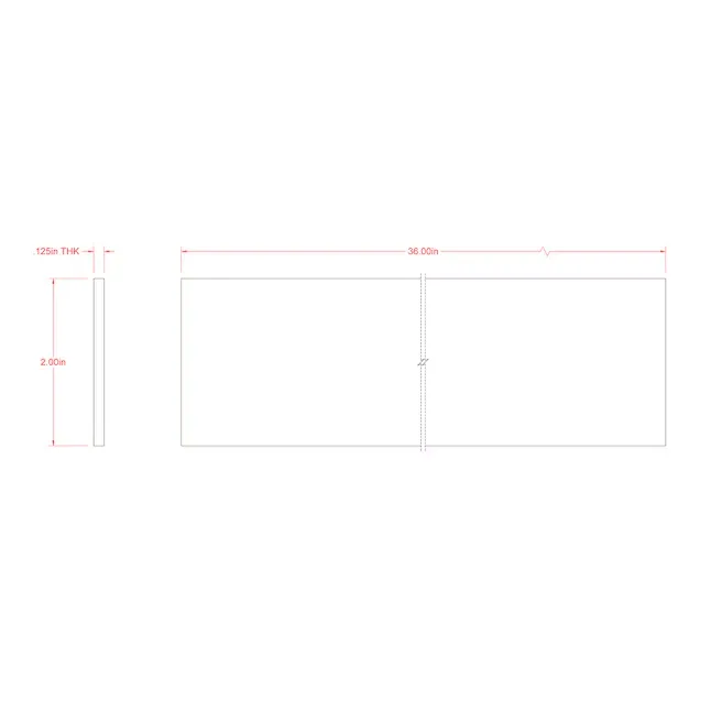 Hillman Steelworks Aluminum Rectangular Bar