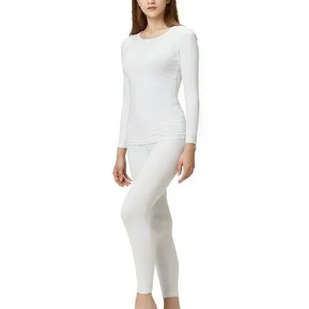 DEVOPS Women's Thermal Underwear Long Johns Top & Bottom Set