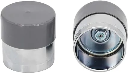 Bearings Protectors Wheel Bearings Grease Caps Trailer Wheel Bearings Protectors Dust Covers - Grey and Chrome 1.98-Inch 1 Pair