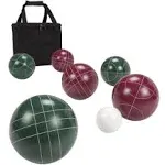 Hey! Play! Regulation Size Bocce Ball Set,Green,Red