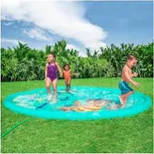 H2OGO! Underwater Adventure 11&#039; Sprinkler Pad, Friendly Ocean Themed