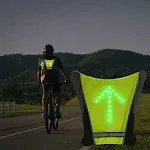 LED Turn Signal Safety Vest with Direction Indicator, USB Charging &amp; 48 LED