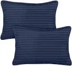 Utopia Bedding Toddler Pillow (Navy, 2 Pack), 13x18 Toddler Pillows for Sleeping, Soft and Breathable Cotton Blend Shell, Polyester Filling, Small Kids Pillow Perfect for Toddler Bed and Travel