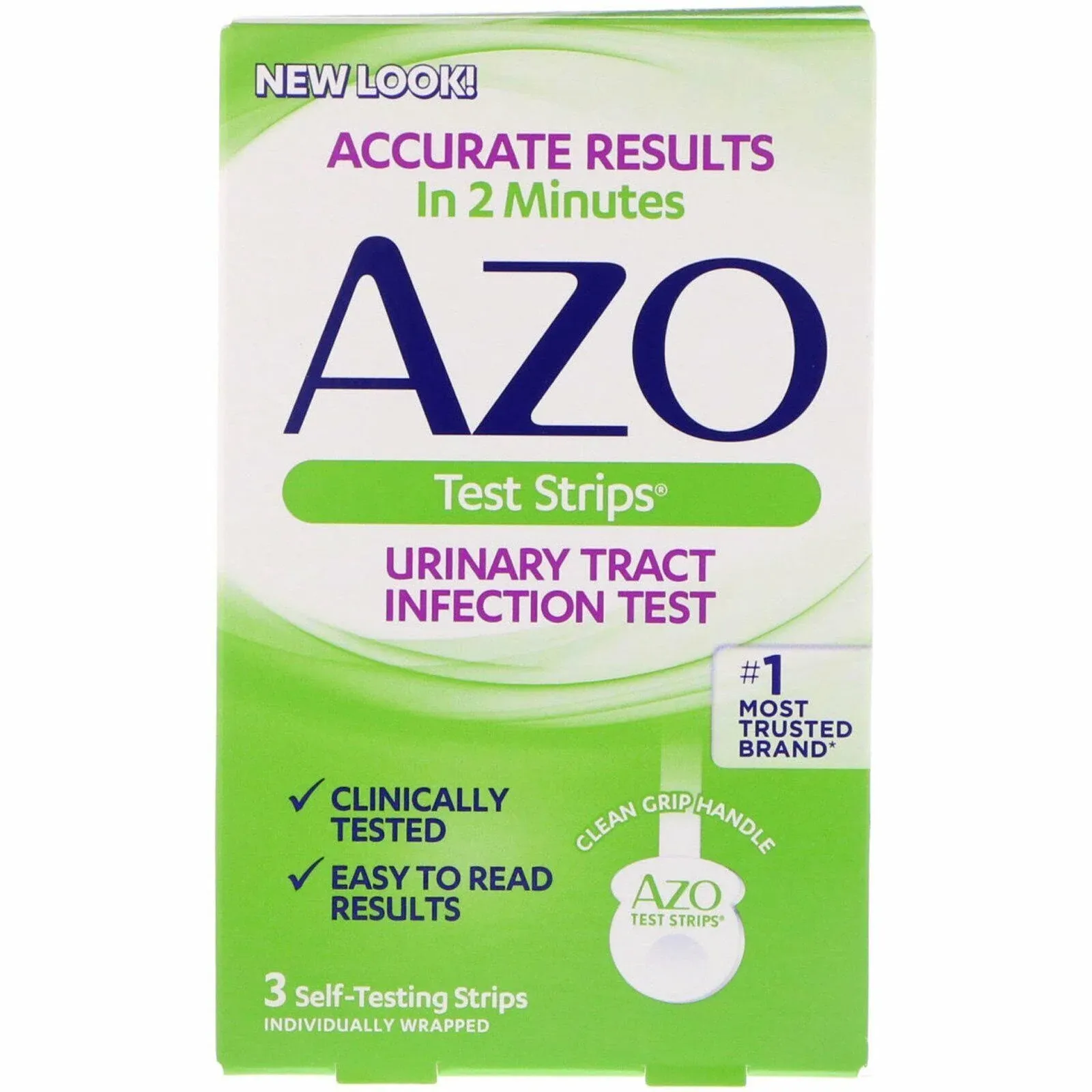 Azo, Urinary Tract Infection Test Strips, 3 Test Strips