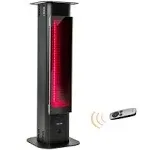 EAST OAK 1500W Infrared Electric Patio Heater Portable Premium Tower Nanocrystal