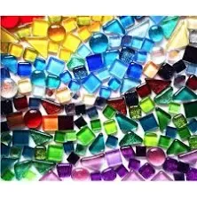 1.1LB Mixed Color Irregular Crystal Mosaic Tiles, Tiny Mini Mosaic Tile DIY Hobbies Children Handmade Crystal Craft for Craft Bathroom Kitchen Home Decoration DIY Art Projects (Purple Series - New)