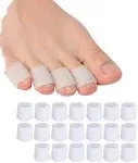 Gel Toe Protectors, (20 Pcs) Open Toe Sleeves Toe Tubes Toe Caps, New Material, Great for Bunion Blisters, Corns, Hammer