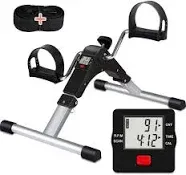 TABEKE Under Desk Bike Pedal Exerciser Fully Assembled Folding Pedal Exercise...